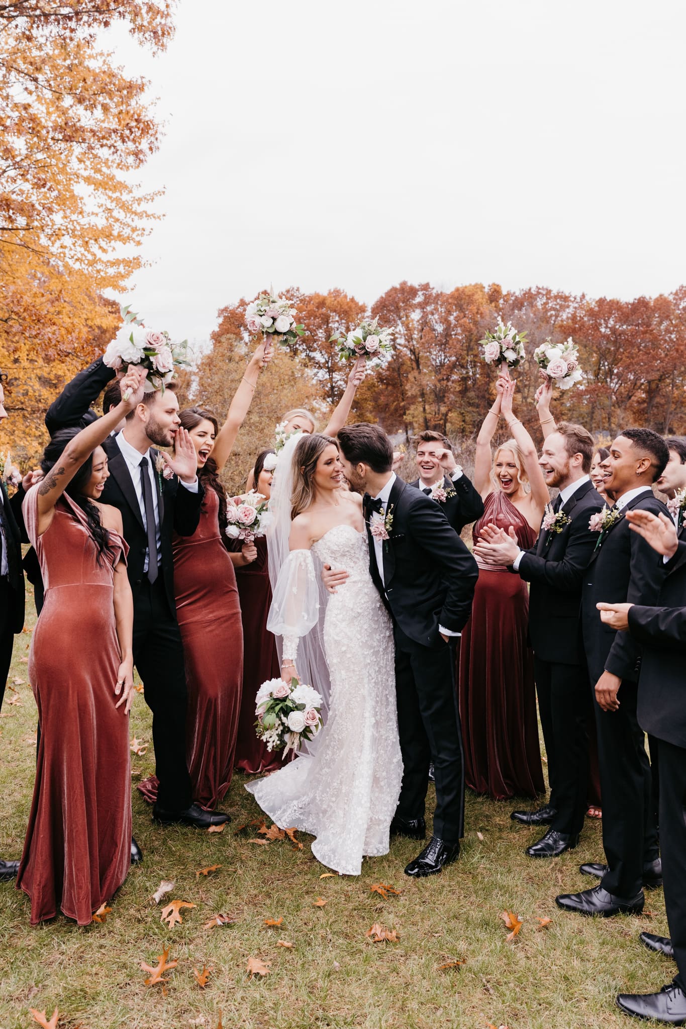 The ultimate wedding hype squad